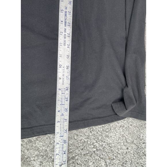 Men's Adidas 3 Stripes Logo Tee TShirt Black White Letters Size 4XL Pre Worn - Picture 12 of 12